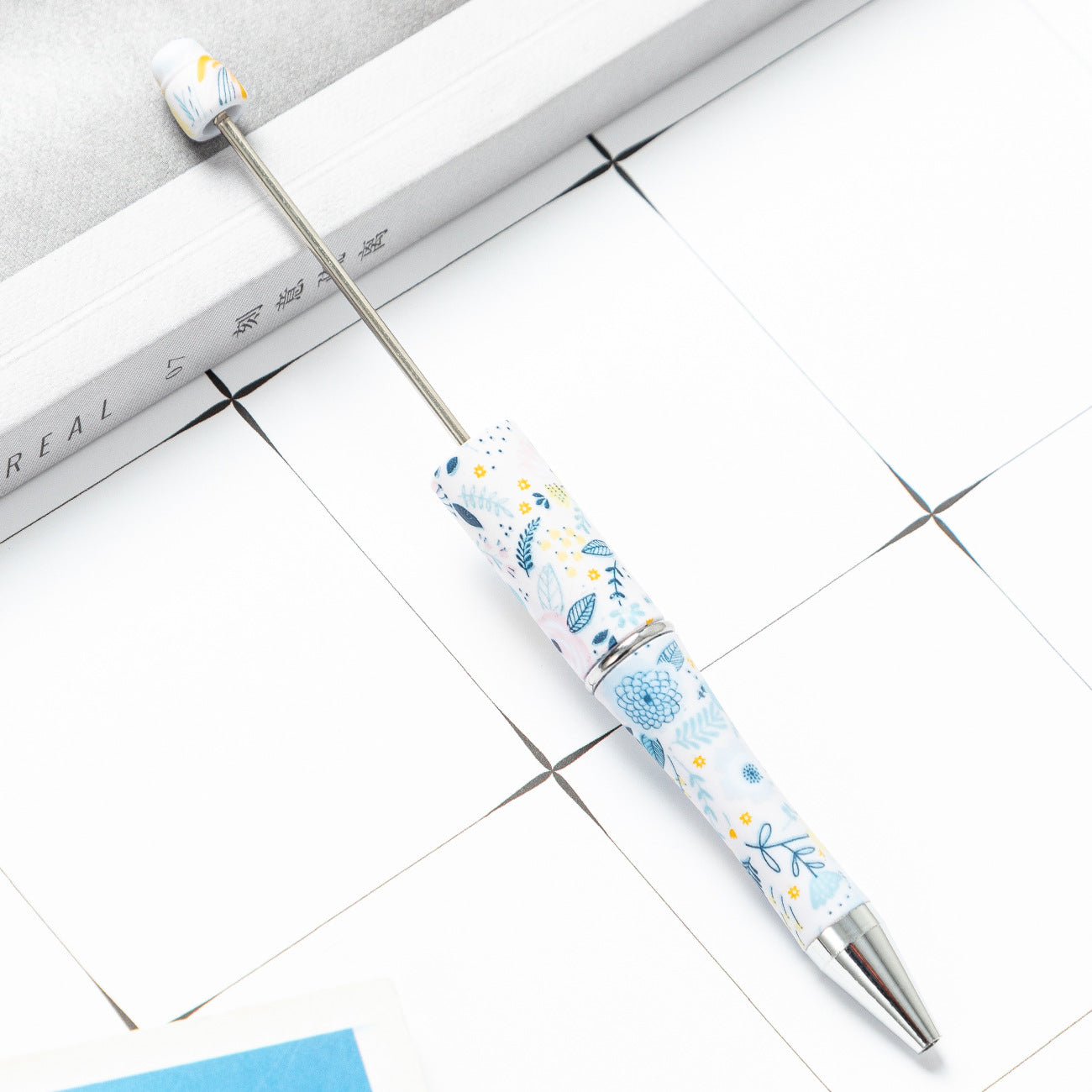 Wholesale Beadable Pens Cow Print Leopard Print Christmas Plastic Pen DIY for Beaded